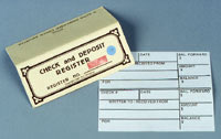 Photo of Check and Deposit Register