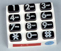Photo of Enlarged Number Push Button Phone Attachment