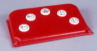 Photo of TV Remote Control - Red w/large white buttons