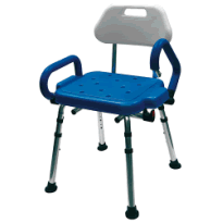 Photo of LifeCare shower chair with swing away arms 
