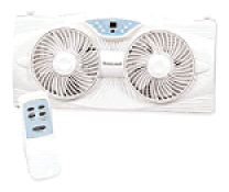 Photo of the Honeywell Twin Window Fan with Remote Control