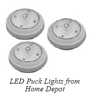 Photo of LED Puck Lights from Home Depot