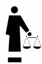Image of the Community Legal Aid Society, Inc. logo, which is a female figure holding a scale.