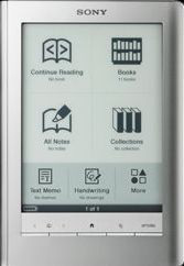 photo of the Sony reader digital book.